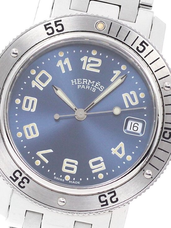 HERMES Clipper diver CL7.710 Date Navy Dial Quartz Men\'s Watch_948760 main image 4
